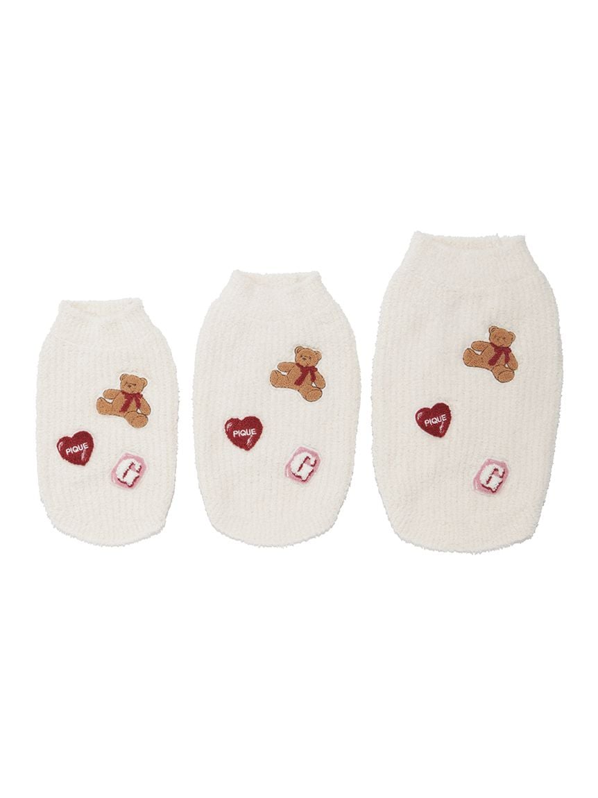 gelato pique（ジェラートピケ）【CAT&DOG】【販路限定商品】ベビモコベアサガラ刺繍プルオーバー｜全3色