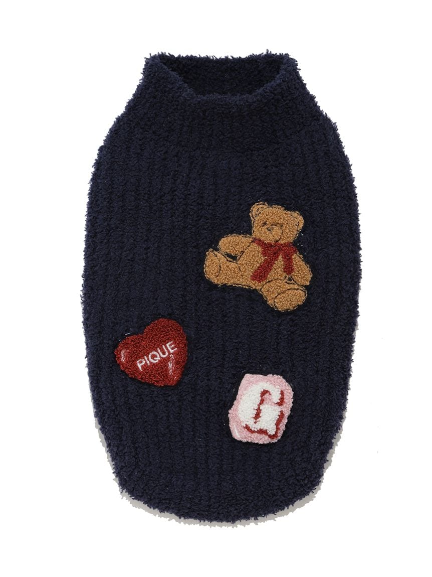gelato pique（ジェラートピケ）【CAT&DOG】【販路限定商品】ベビモコベアサガラ刺繍プルオーバー｜全3色