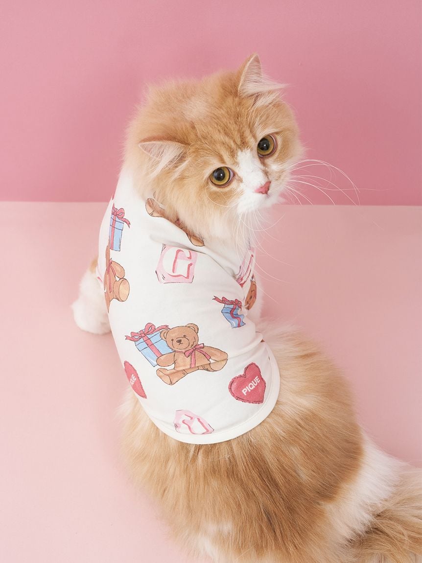 gelato pique（ジェラートピケ）【CAT&DOG】【販路限定商品】フェイバリット柄プルオーバー｜全2色