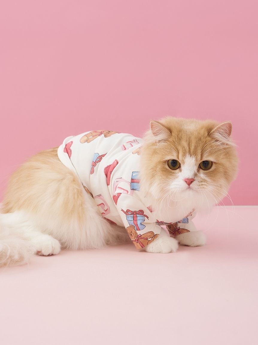 gelato pique（ジェラートピケ）【CAT&DOG】【販路限定商品】フェイバリット柄プルオーバー｜全2色