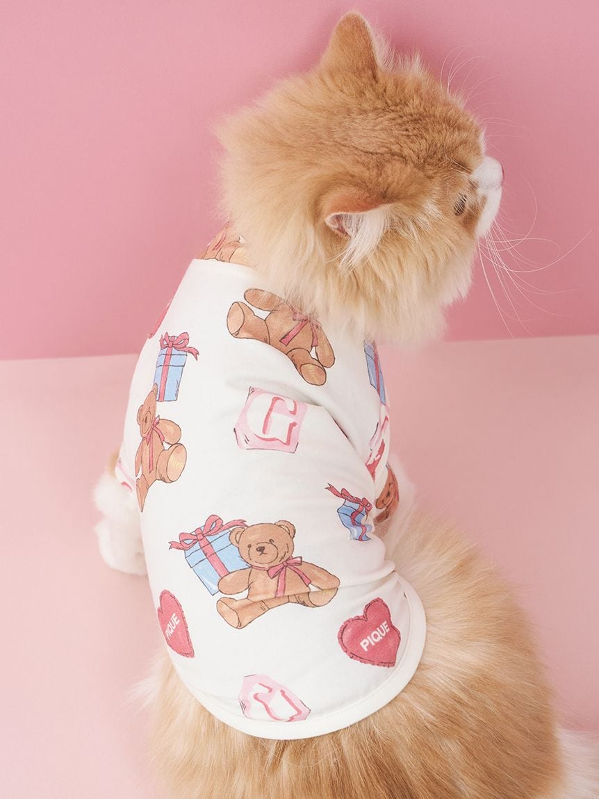 gelato pique（ジェラートピケ）【CAT&DOG】【販路限定商品】フェイバリット柄プルオーバー｜全2色