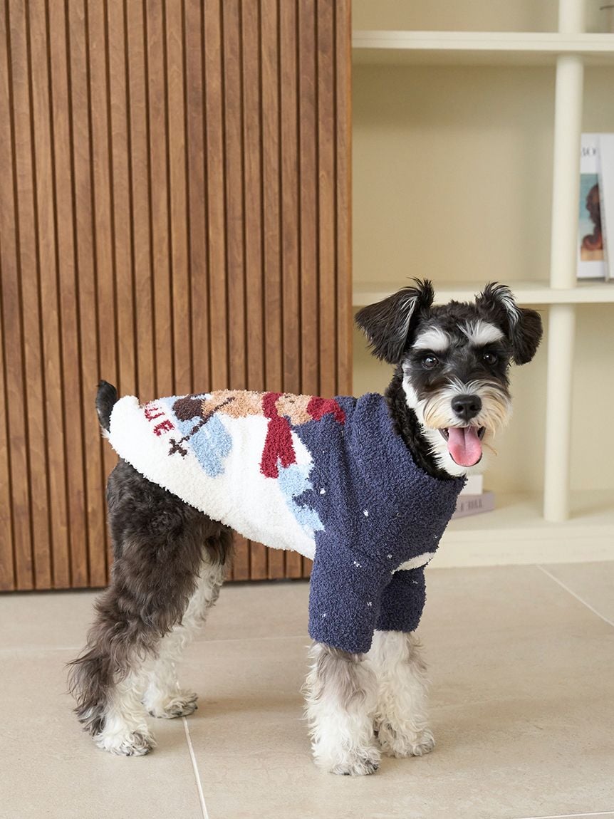 gelato pique（ジェラートピケ）【CAT&DOG】【販路限定商品】【HOLIDAY】スキーベアジャガードプルオーバー｜全2色