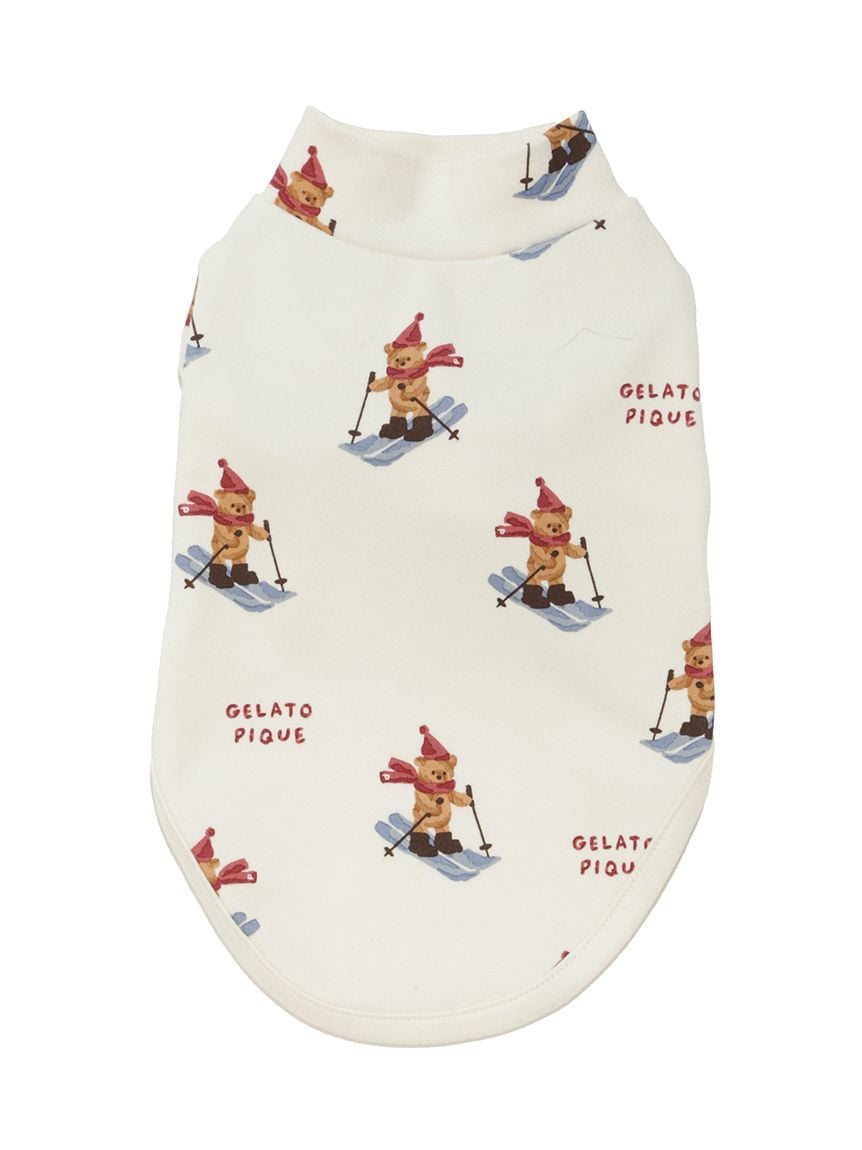 gelato pique(ジェラートピケ)【CAT&DOG】【販路限定商品】【HOLIDAY】スキーベア柄カットソー