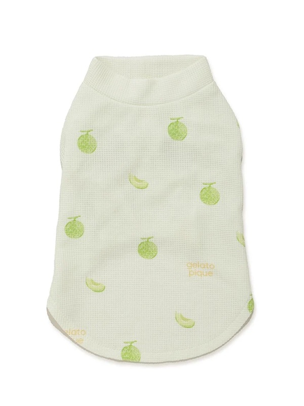 gelato pique（ジェラートピケ）【CAT&DOG】【販路限定商品】フルーツ柄ワッフルカットソープルオーバー｜全3色