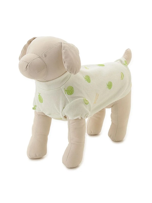 gelato pique（ジェラートピケ）【CAT&DOG】【販路限定商品】フルーツ柄ワッフルカットソープルオーバー｜全3色