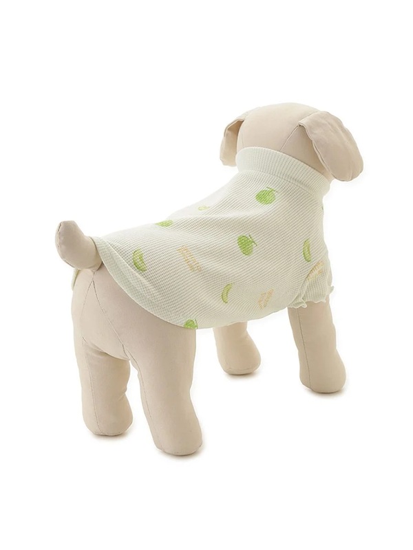 gelato pique（ジェラートピケ）【CAT&DOG】【販路限定商品】フルーツ柄ワッフルカットソープルオーバー｜全3色