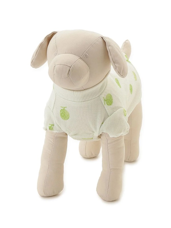 gelato pique（ジェラートピケ）【CAT&DOG】【販路限定商品】フルーツ柄ワッフルカットソープルオーバー｜全3色