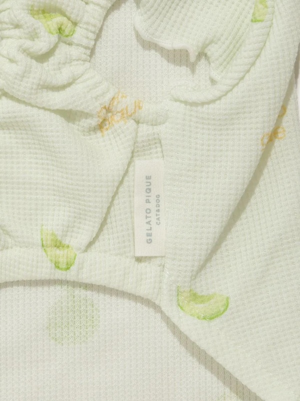 gelato pique（ジェラートピケ）【CAT&DOG】【販路限定商品】フルーツ柄ワッフルカットソープルオーバー｜全3色