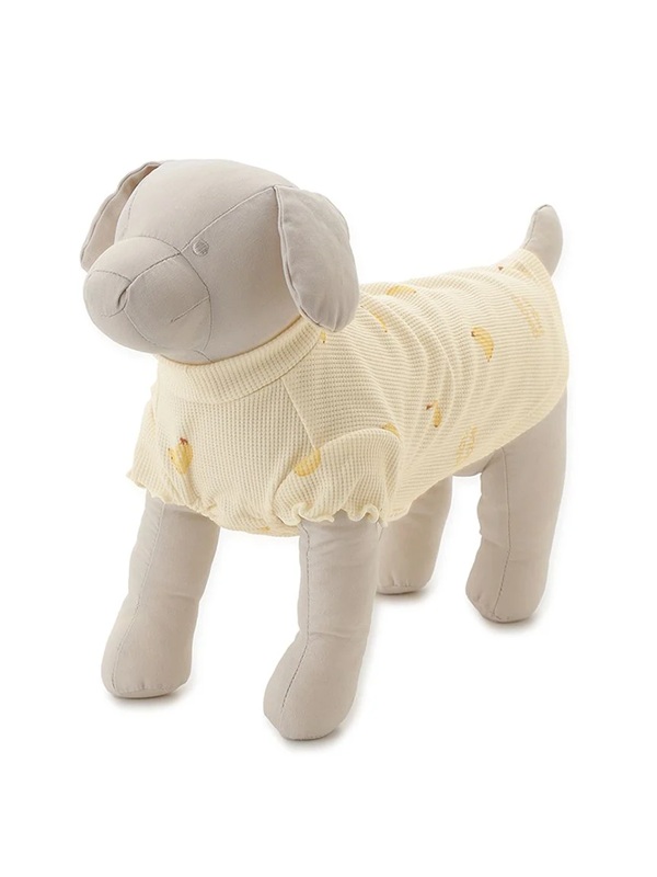 gelato pique（ジェラートピケ）【CAT&DOG】【販路限定商品】フルーツ柄ワッフルカットソープルオーバー｜全3色