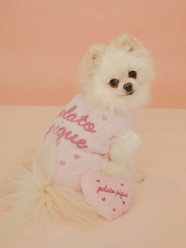 gelato pique(ジェラートピケ)【CAT&DOG】【販路限定商品】【Valentine】ハイネックロゴプルオーバー|全3色