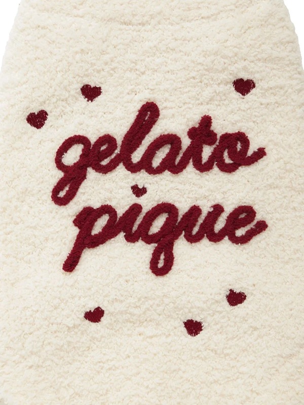 gelato pique(ジェラートピケ)【CAT&DOG】【販路限定商品】【Valentine】ハイネックロゴプルオーバー|全3色