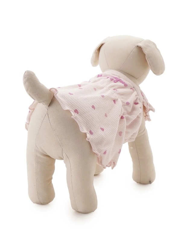 gelato pique（ジェラートピケ）【CAT&DOG】【販路限定商品】【Valentine】ハート柄フリルワンピース｜全2色
