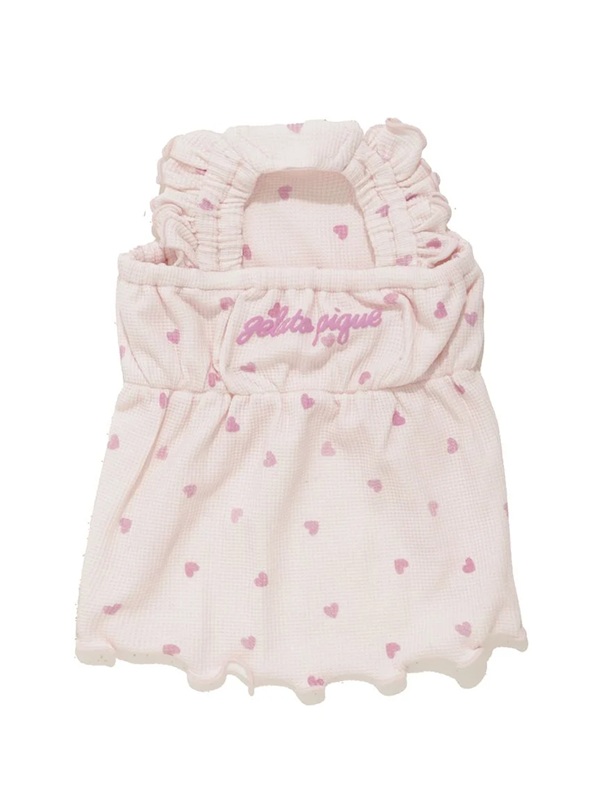 gelato pique（ジェラートピケ）【CAT&DOG】【販路限定商品】【Valentine】ハート柄フリルワンピース｜全2色