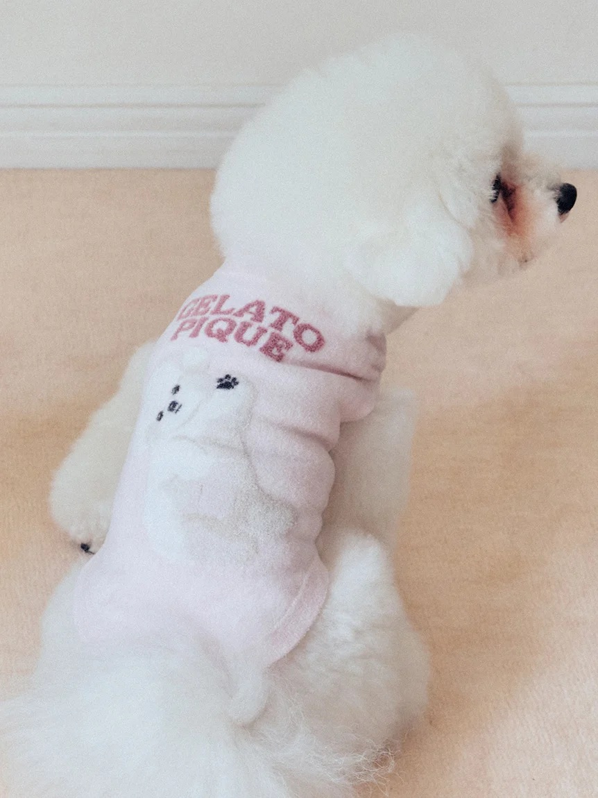 gelato pique(ジェラートピケ)【CAT&DOG】【販路限定商品】ドッグジャガードプルオーバー|全3色