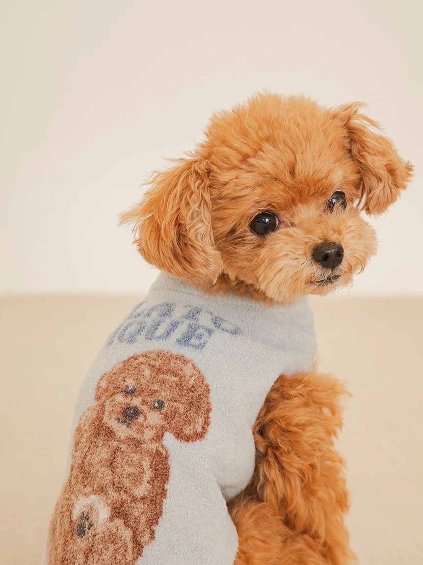 gelato pique(ジェラートピケ)【CAT&DOG】【販路限定商品】ドッグジャガードプルオーバー|全3色