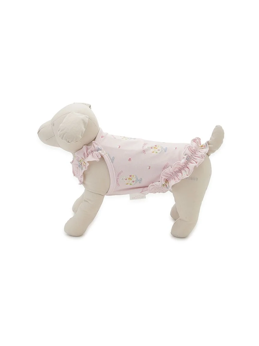 gelato pique(ジェラートピケ)【CAT&DOG】【接触冷感】シロクマひんやりスイーツ柄 Coolingフリルプルオーバー|全2色