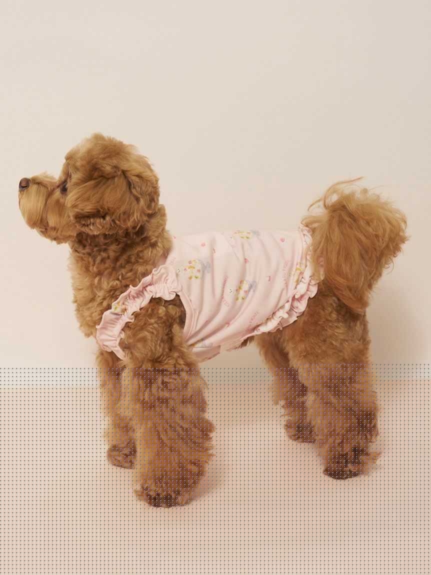 gelato pique(ジェラートピケ)【CAT&DOG】【接触冷感】シロクマひんやりスイーツ柄 Coolingフリルプルオーバー|全2色