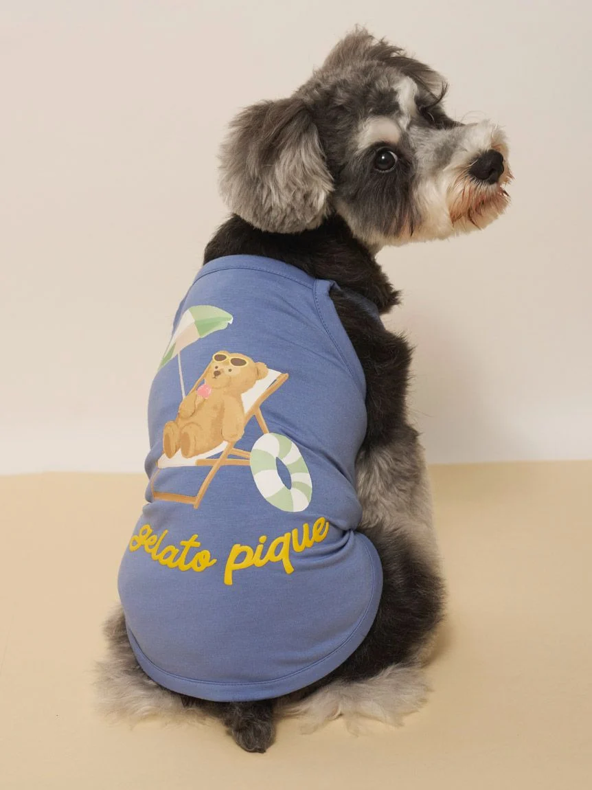 gelato pique（ジェラートピケ）【CAT&DOG】【接触冷感】サマーベア柄プルオーバー｜全3色