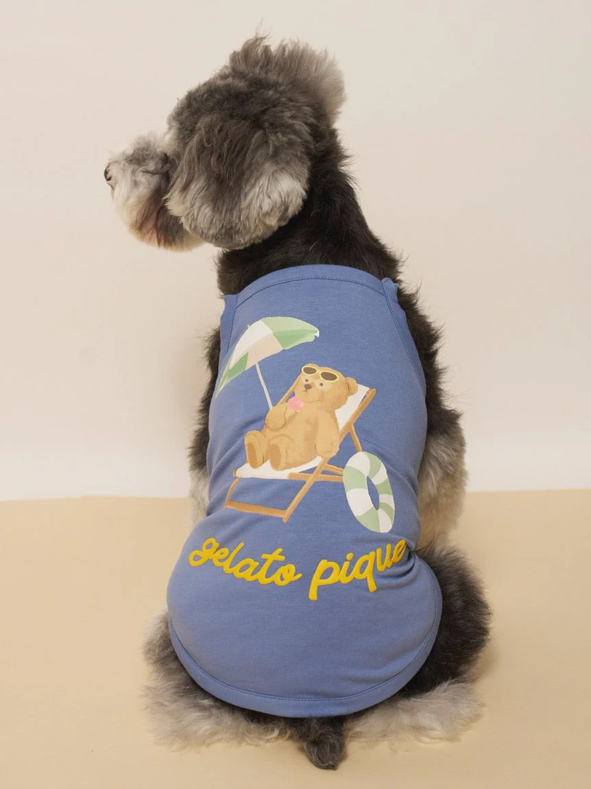 gelato pique(ジェラートピケ)【CAT&DOG】【接触冷感】サマーベア柄プルオーバー|全3色