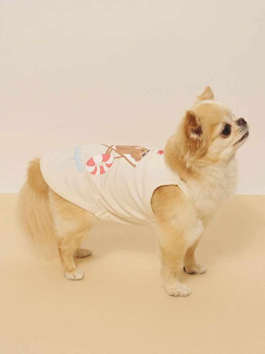 gelato pique(ジェラートピケ)【CAT&DOG】【接触冷感】サマーベア柄プルオーバー|全3色