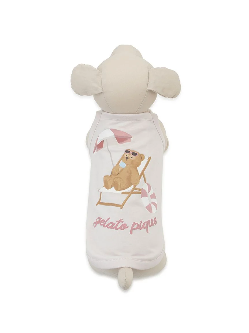 gelato pique(ジェラートピケ)【CAT&DOG】【接触冷感】サマーベア柄プルオーバー|全3色