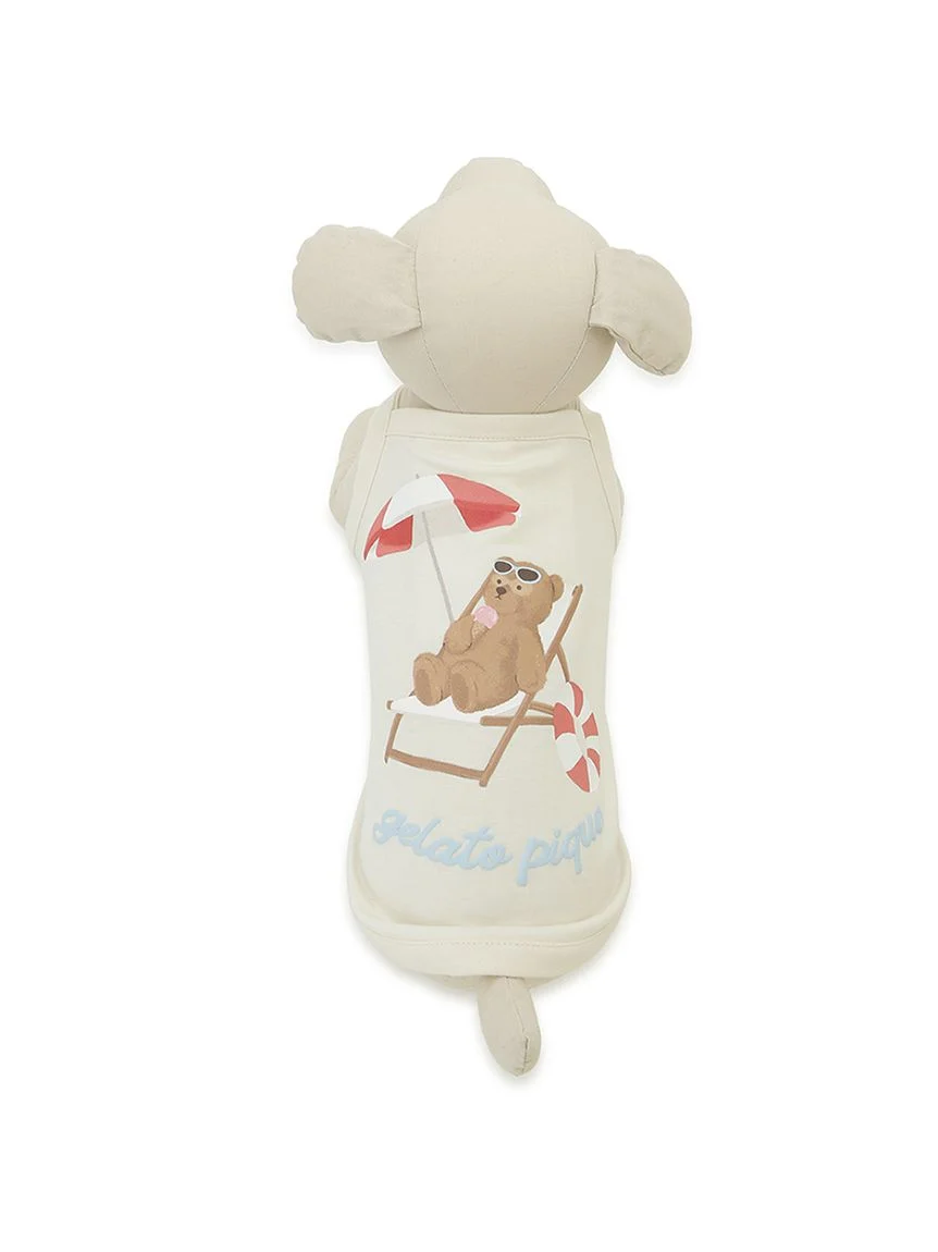 gelato pique(ジェラートピケ)【CAT&DOG】【接触冷感】サマーベア柄プルオーバー|全3色