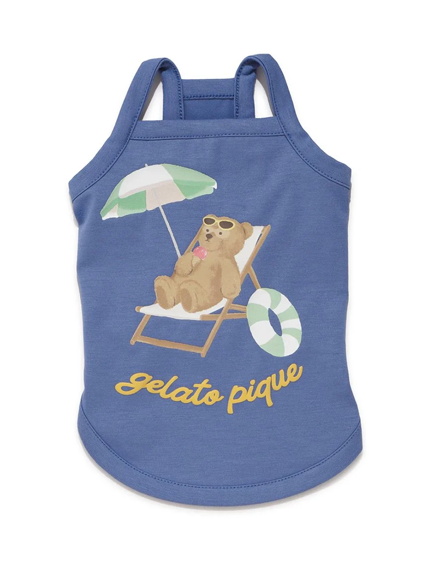 gelato pique(ジェラートピケ)【CAT&DOG】【接触冷感】サマーベア柄プルオーバー|全3色