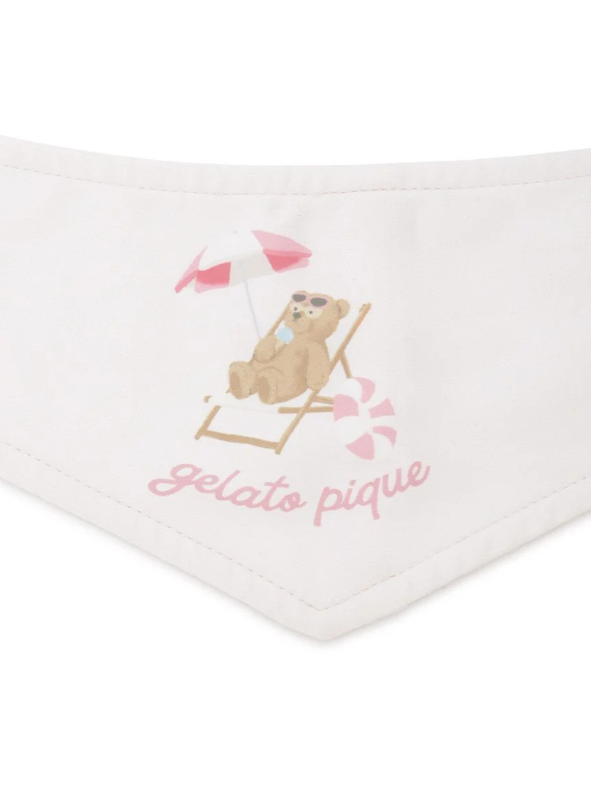 gelato pique(ジェラートピケ)【CAT&DOG】サマーベア柄保冷剤入れバンダナ|全2色