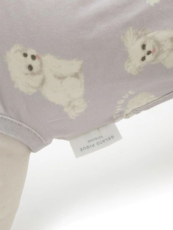 gelato pique(ジェラートピケ)【CAT&DOG】【販路限定商品】マルチーズ柄カットソープルオーバー|全2色