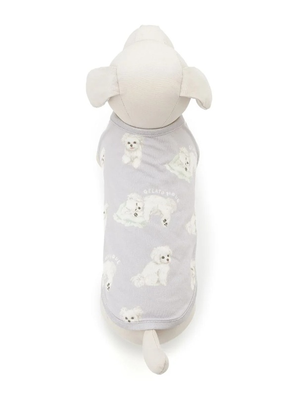 gelato pique(ジェラートピケ)【CAT&DOG】【販路限定商品】マルチーズ柄カットソープルオーバー|全2色