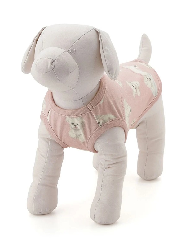 gelato pique(ジェラートピケ)【CAT&DOG】【販路限定商品】マルチーズ柄カットソープルオーバー|全2色