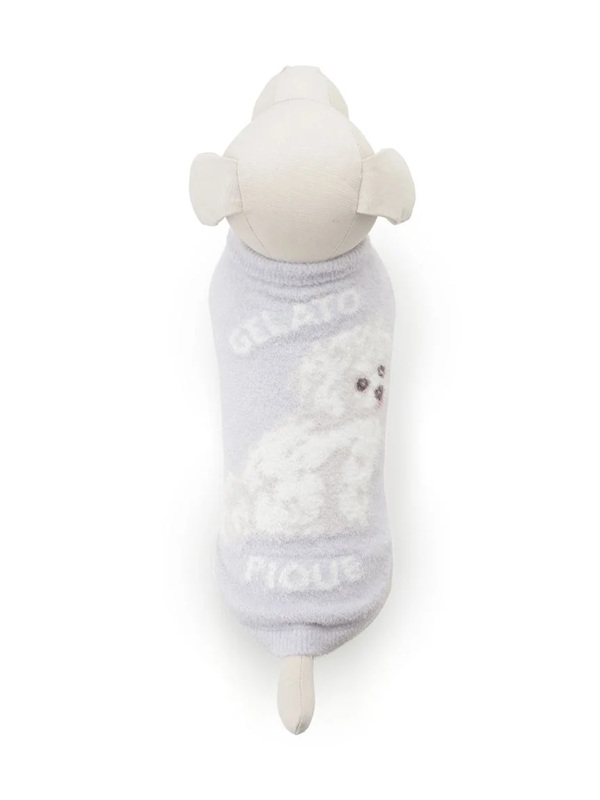 gelato pique(ジェラートピケ)【CAT&DOG】【販路限定商品】スムーズィーマルチーズ柄プルオーバー|全2色