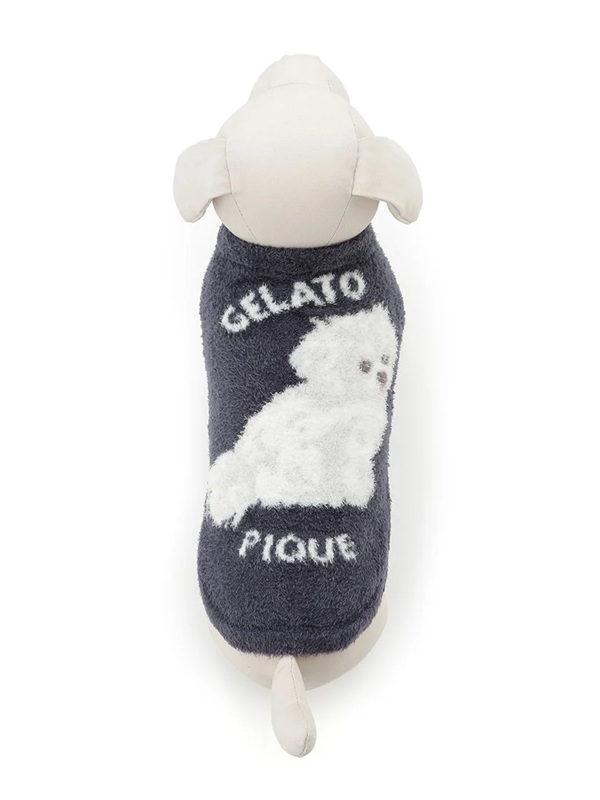 gelato pique(ジェラートピケ)【CAT&DOG】【販路限定商品】スムーズィーマルチーズ柄プルオーバー|全2色