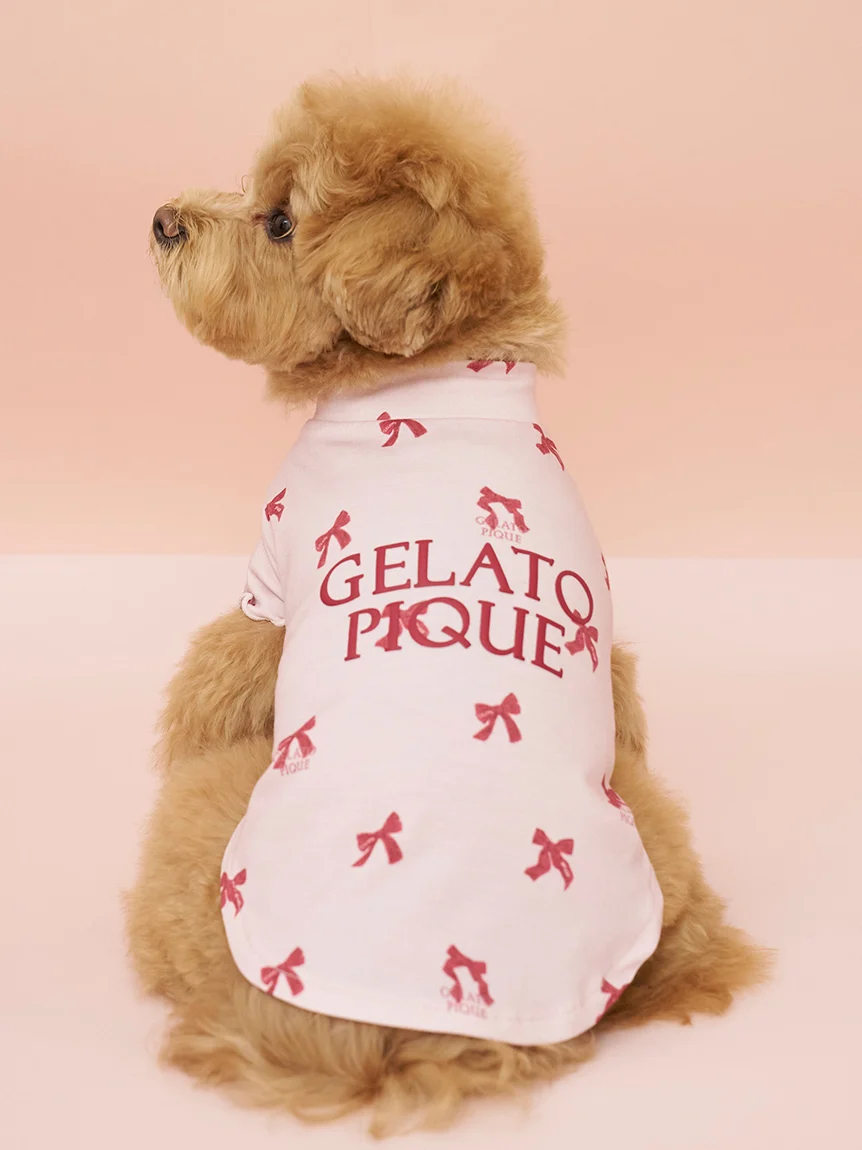 gelato pique(ジェラートピケ)ガーリーモチーフ柄カットソープルオーバー|全2色