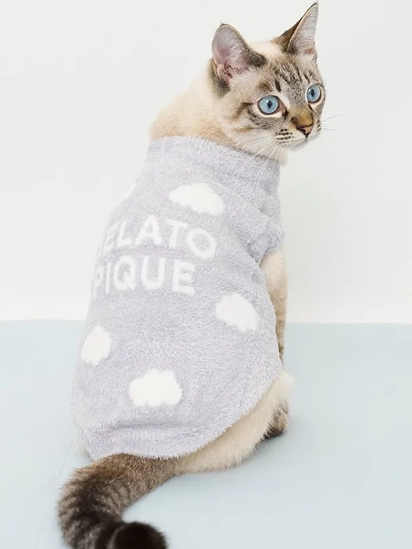 gelato pique(ジェラートピケ)【CAT&DOG】スムーズィー空モチーフプルオーバー|全2色