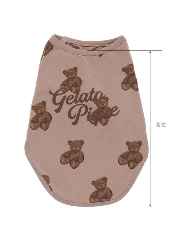 gelato pique(ジェラートピケ)ベア柄カットソープルオーバー|全2色