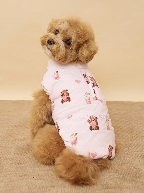 gelato pique(ジェラートピケ)【CAT&DOG】【販路限定商品】中綿ベスト|全3色