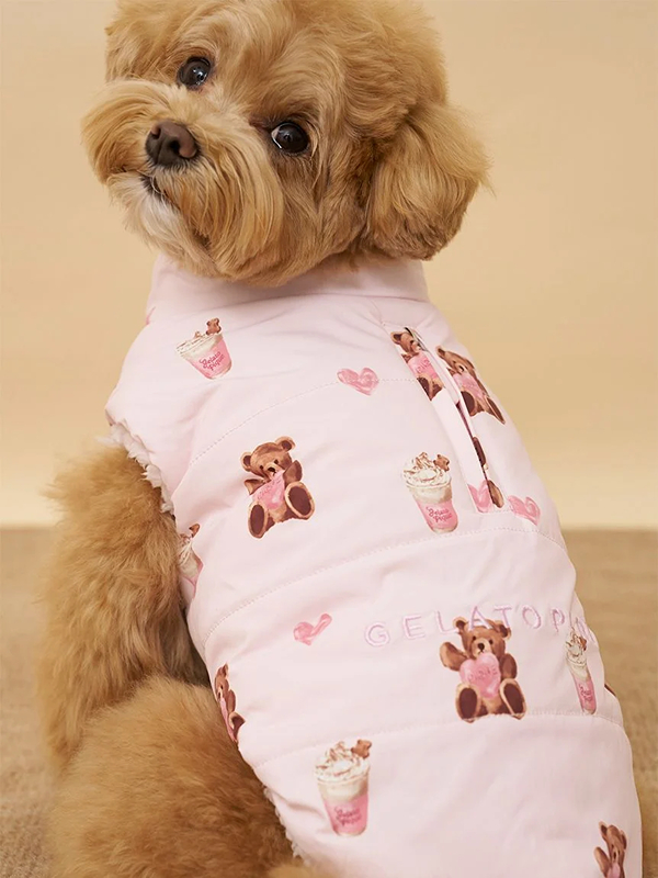 gelato pique(ジェラートピケ)【CAT&DOG】【販路限定商品】中綿ベスト|全3色