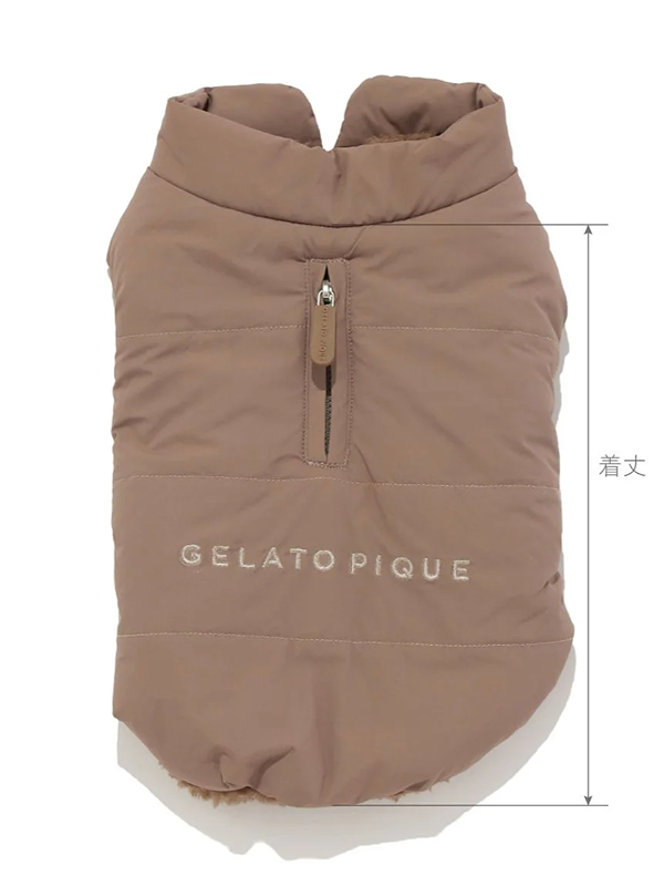 gelato pique(ジェラートピケ)【CAT&DOG】【販路限定商品】中綿ベスト|全3色