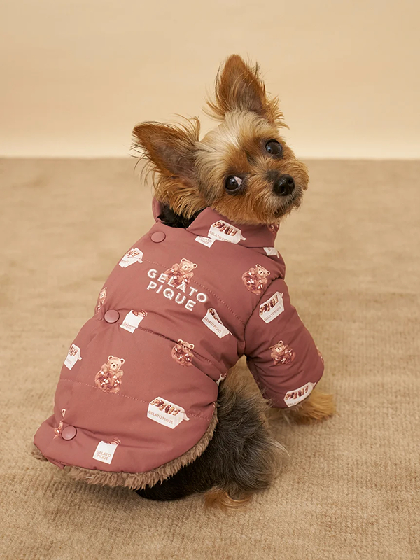 gelato pique（ジェラートピケ）【CAT&DOG】【販路限定商品】バックオープンパファージャケット｜全2色