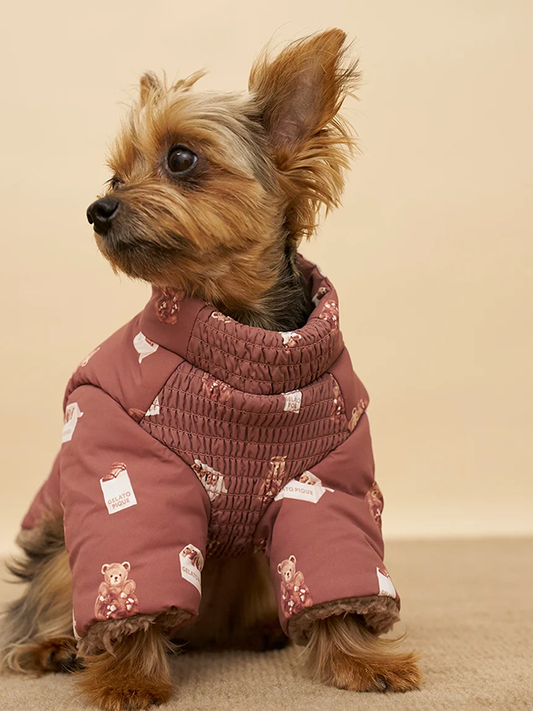 gelato pique(ジェラートピケ)【CAT&DOG】【販路限定商品】バックオープンパファージャケット|全2色