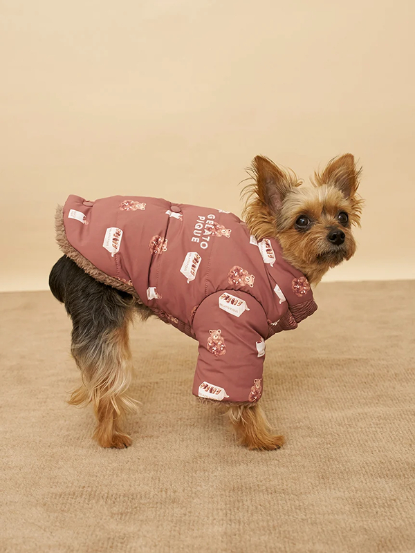 gelato pique(ジェラートピケ)【CAT&DOG】【販路限定商品】バックオープンパファージャケット|全2色