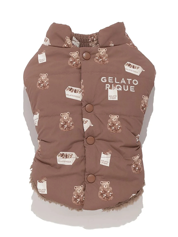 gelato pique(ジェラートピケ)【CAT&DOG】【販路限定商品】バックオープンパファージャケット|全2色