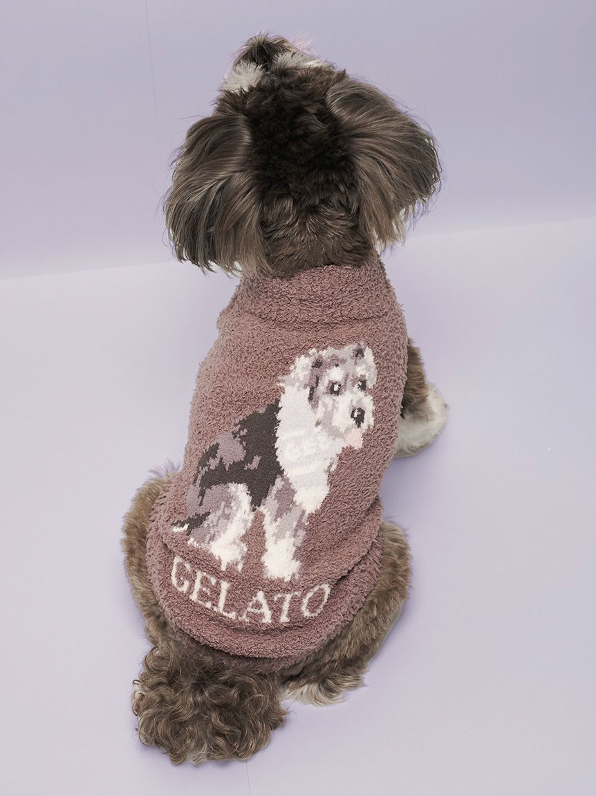 gelato pique（ジェラートピケ）【CAT&DOG】【販路限定商品】ベビモコシュナウザー柄プルオーバー｜全2色