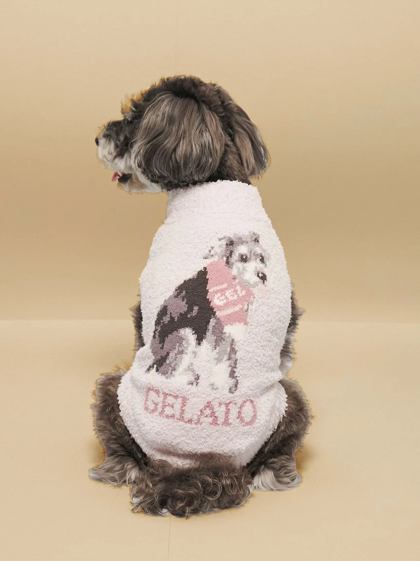 gelato pique(ジェラートピケ)【CAT&DOG】【販路限定商品】ベビモコシュナウザー柄プルオーバー|全2色