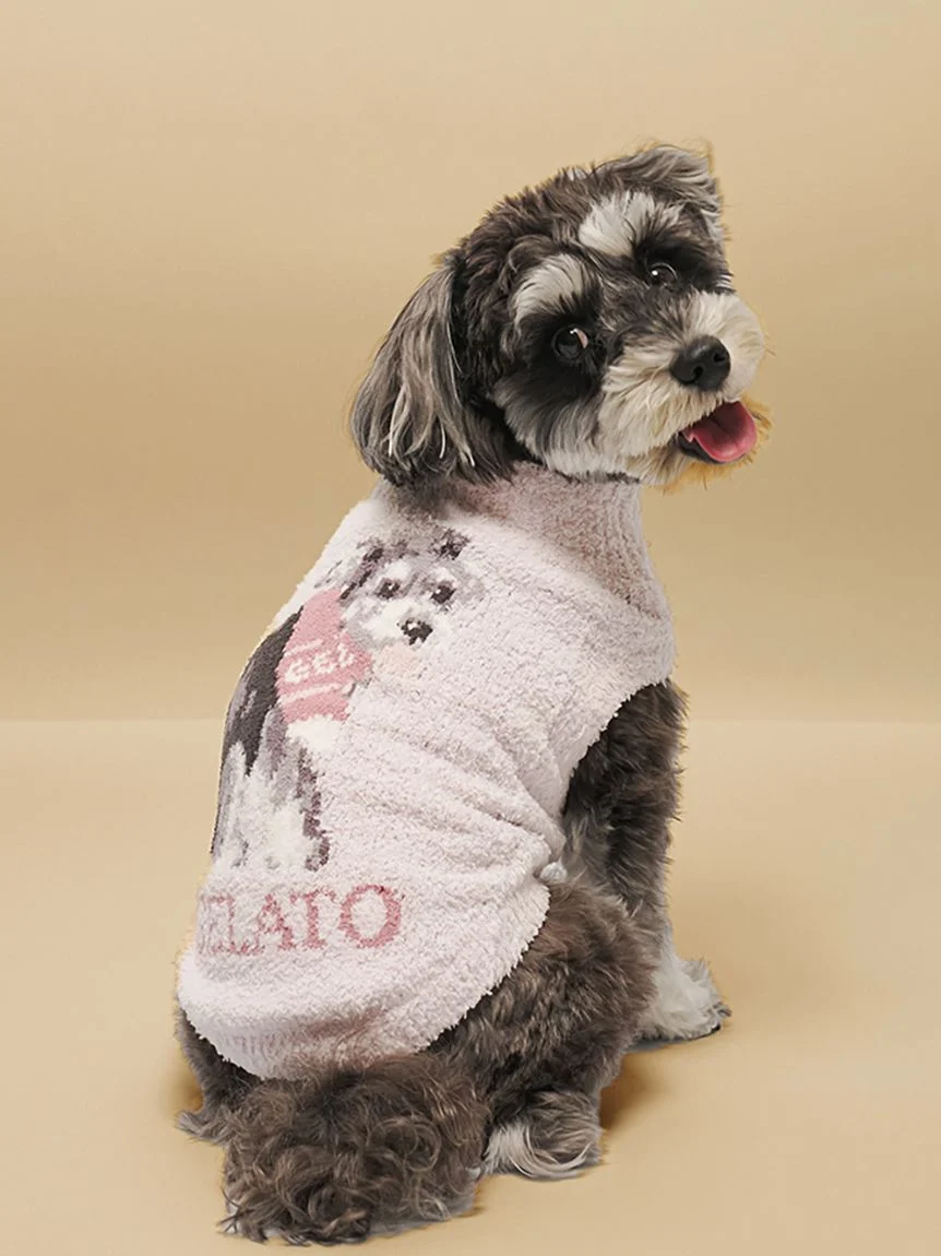 gelato pique(ジェラートピケ)【CAT&DOG】【販路限定商品】ベビモコシュナウザー柄プルオーバー|全2色
