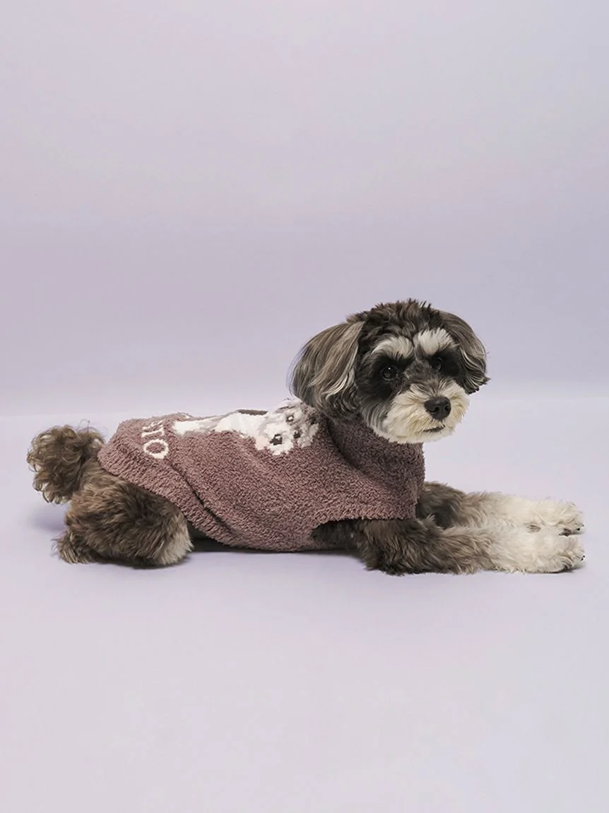gelato pique(ジェラートピケ)【CAT&DOG】【販路限定商品】ベビモコシュナウザー柄プルオーバー|全2色