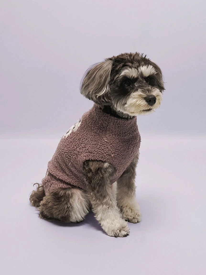 gelato pique(ジェラートピケ)【CAT&DOG】【販路限定商品】ベビモコシュナウザー柄プルオーバー|全2色