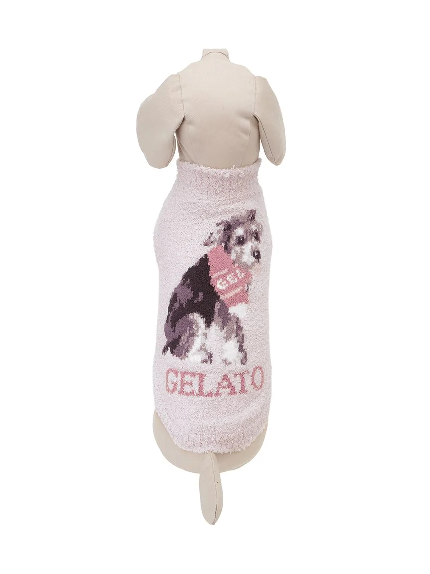 gelato pique(ジェラートピケ)【CAT&DOG】【販路限定商品】ベビモコシュナウザー柄プルオーバー|全2色