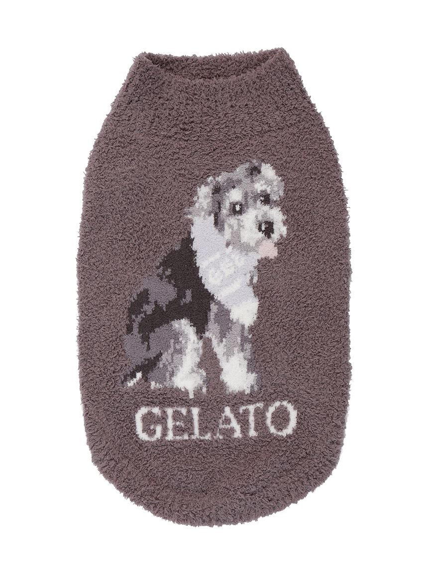 gelato pique(ジェラートピケ)【CAT&DOG】【販路限定商品】ベビモコシュナウザー柄プルオーバー|全2色